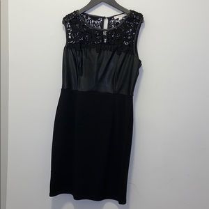 Leather and Lace cocktail/ party dress